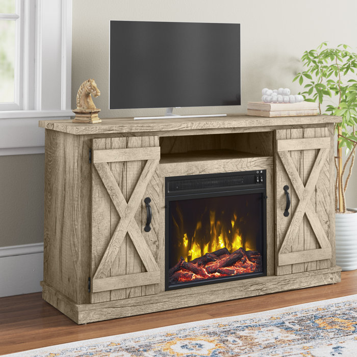 Three Posts Lorraine TV Stand for TVs up to 60" with Fireplace (5 colors) only 149.99